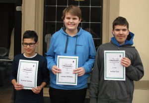 Sieger Blitzturnier U14